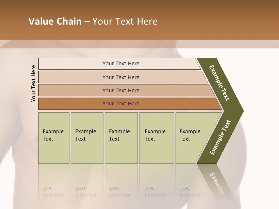 Pretty Blond Businesswoman Sitting In The Bar And Working PowerPoint Template