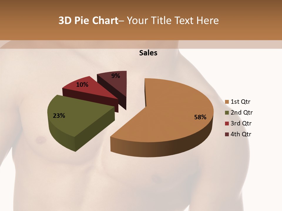 Pretty Blond Businesswoman Sitting In The Bar And Working PowerPoint Template