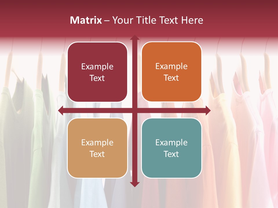 Clothes Hanger With T-Shirt PowerPoint Template