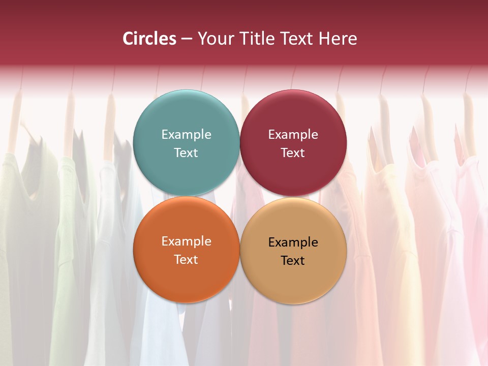 Clothes Hanger With T-Shirt PowerPoint Template