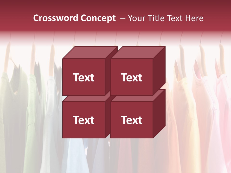 Clothes Hanger With T-Shirt PowerPoint Template