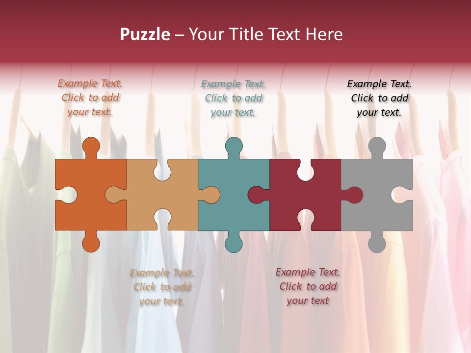 Clothes Hanger With T-Shirt PowerPoint Template