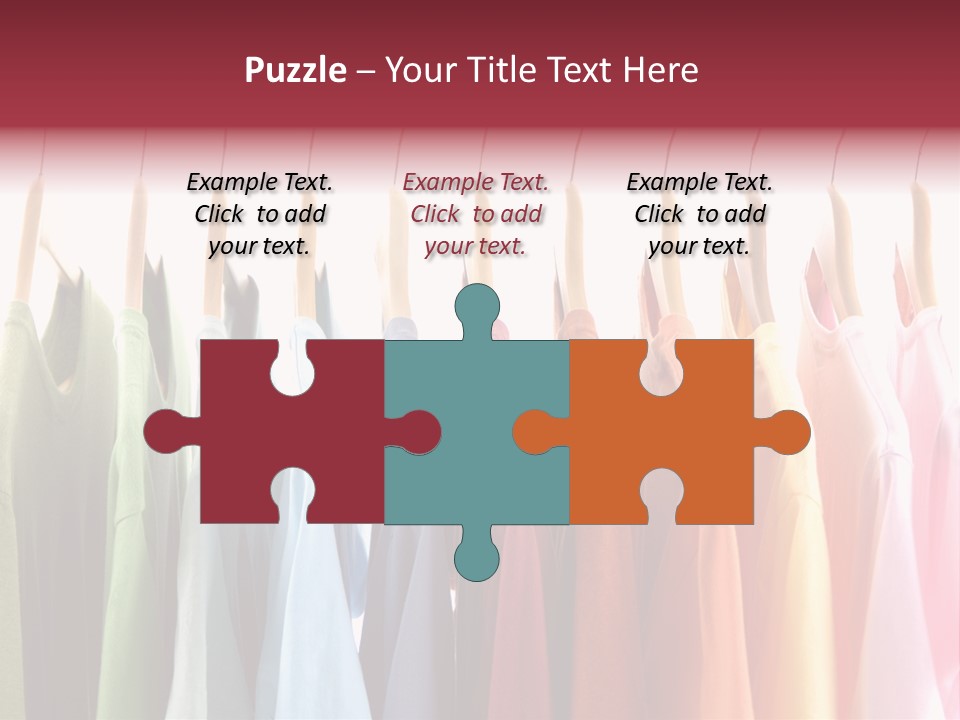 Clothes Hanger With T-Shirt PowerPoint Template