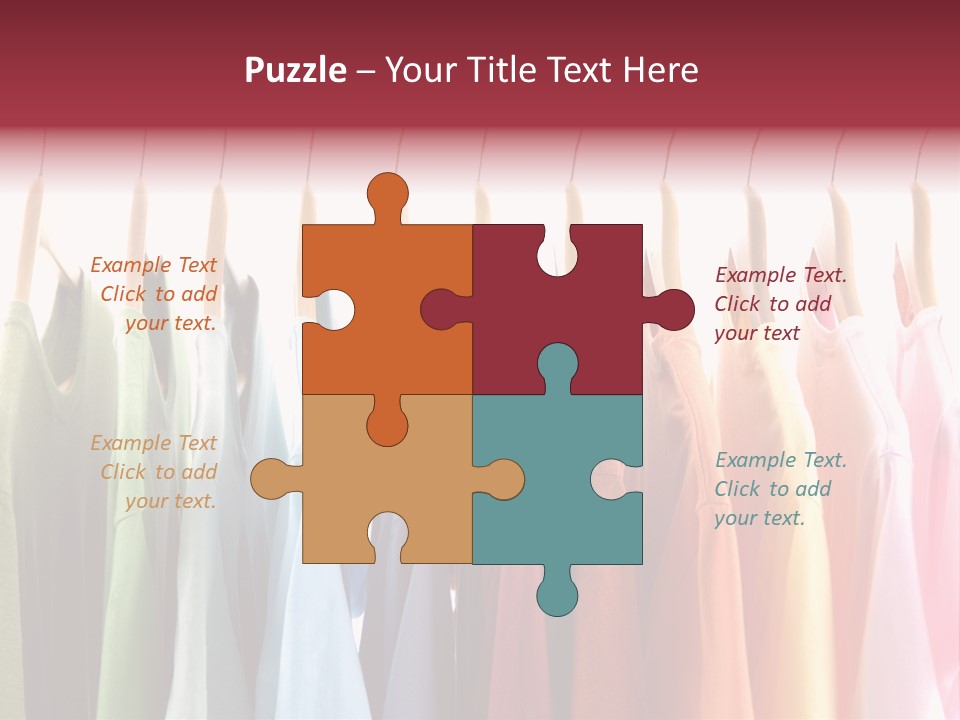 Clothes Hanger With T-Shirt PowerPoint Template