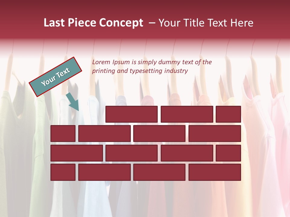 Clothes Hanger With T-Shirt PowerPoint Template