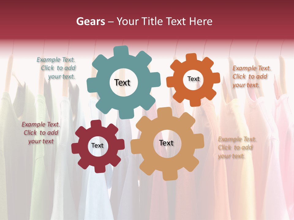 Clothes Hanger With T-Shirt PowerPoint Template