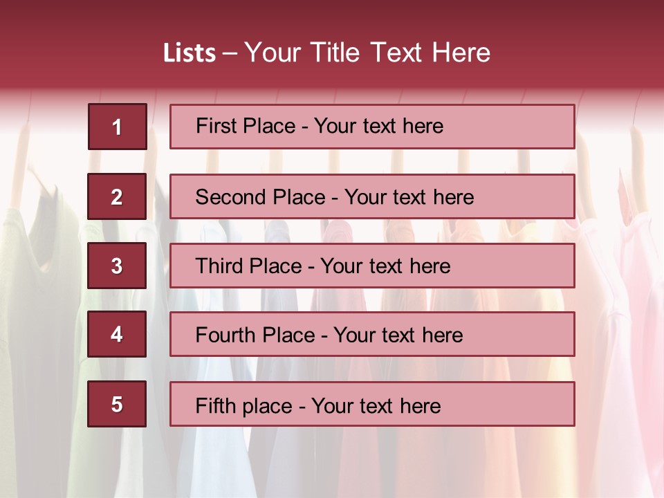 Clothes Hanger With T-Shirt PowerPoint Template