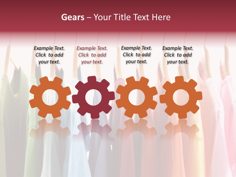 Clothes Hanger With T-Shirt PowerPoint Template