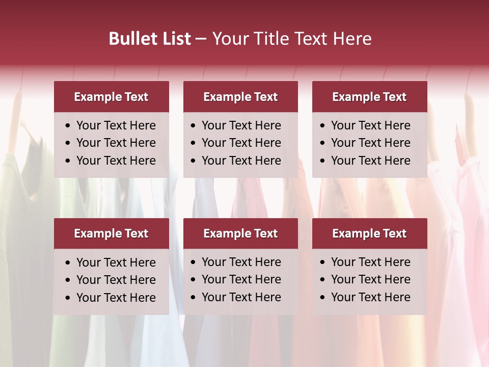 Clothes Hanger With T-Shirt PowerPoint Template