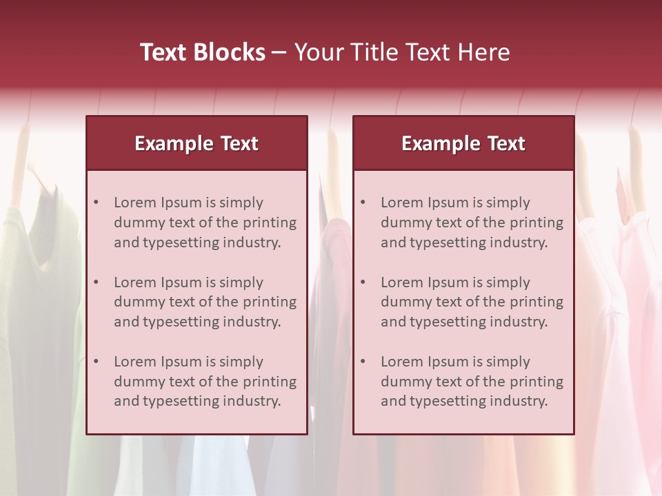 Clothes Hanger With T-Shirt PowerPoint Template