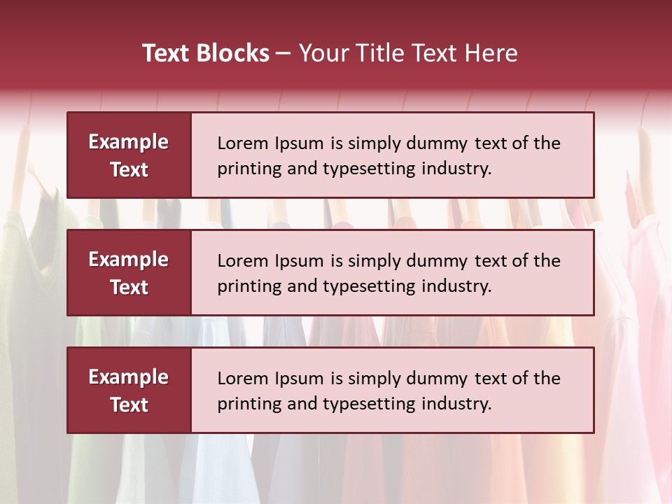 Clothes Hanger With T-Shirt PowerPoint Template