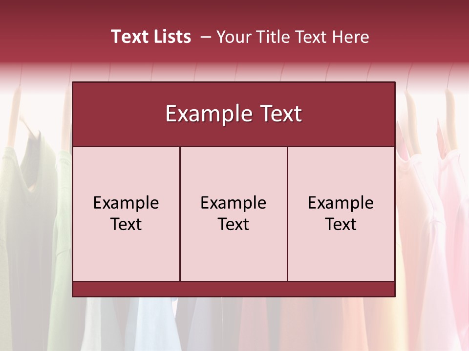 Clothes Hanger With T-Shirt PowerPoint Template