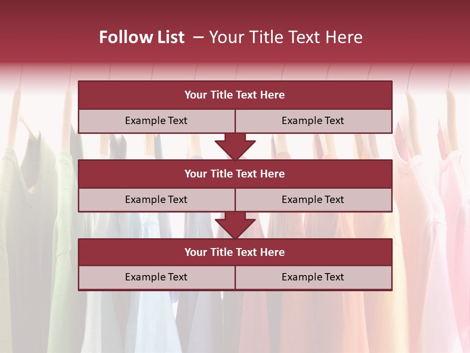 Clothes Hanger With T-Shirt PowerPoint Template