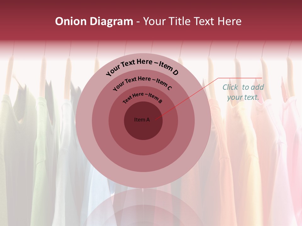 Clothes Hanger With T-Shirt PowerPoint Template