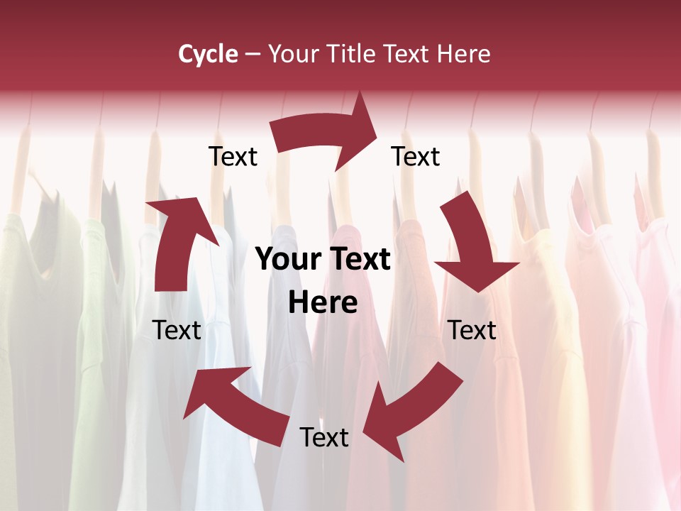 Clothes Hanger With T-Shirt PowerPoint Template