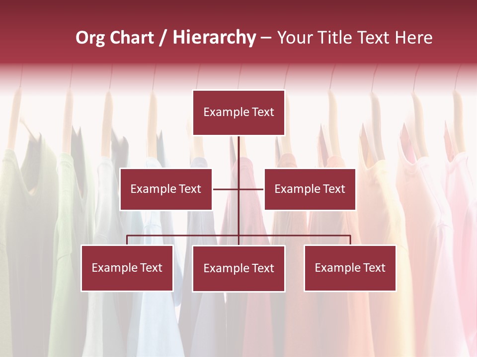 Clothes Hanger With T-Shirt PowerPoint Template