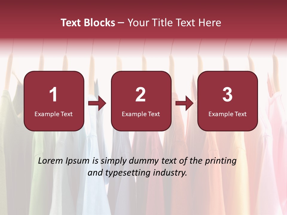 Clothes Hanger With T-Shirt PowerPoint Template