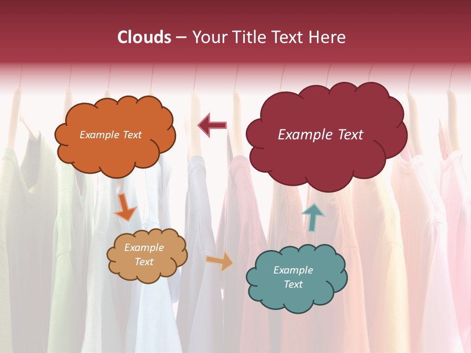 Clothes Hanger With T-Shirt PowerPoint Template