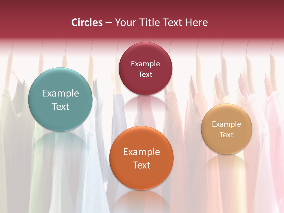 Clothes Hanger With T-Shirt PowerPoint Template