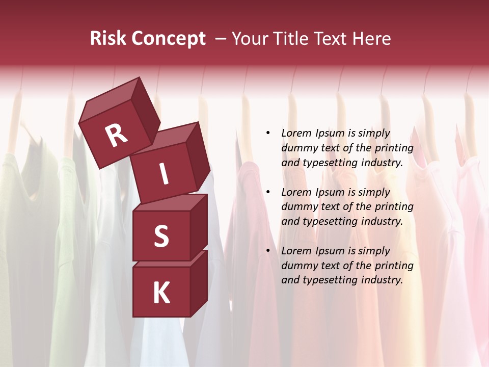 Clothes Hanger With T-Shirt PowerPoint Template