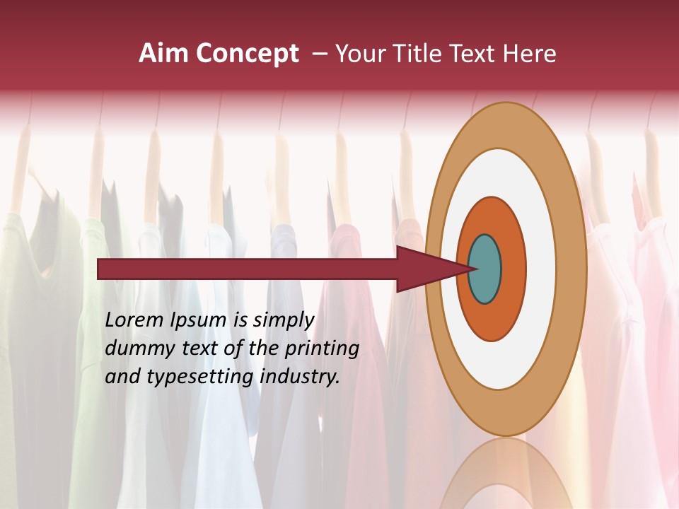 Clothes Hanger With T-Shirt PowerPoint Template