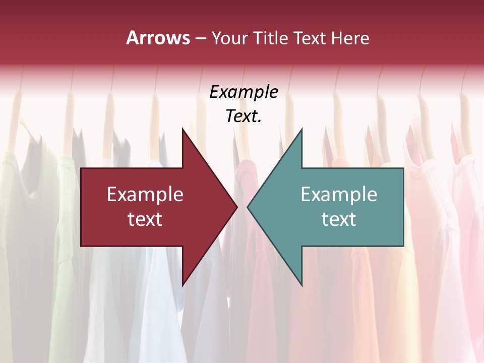 Clothes Hanger With T-Shirt PowerPoint Template