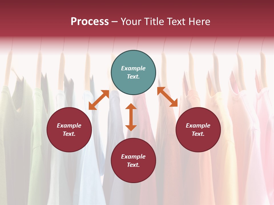 Clothes Hanger With T-Shirt PowerPoint Template