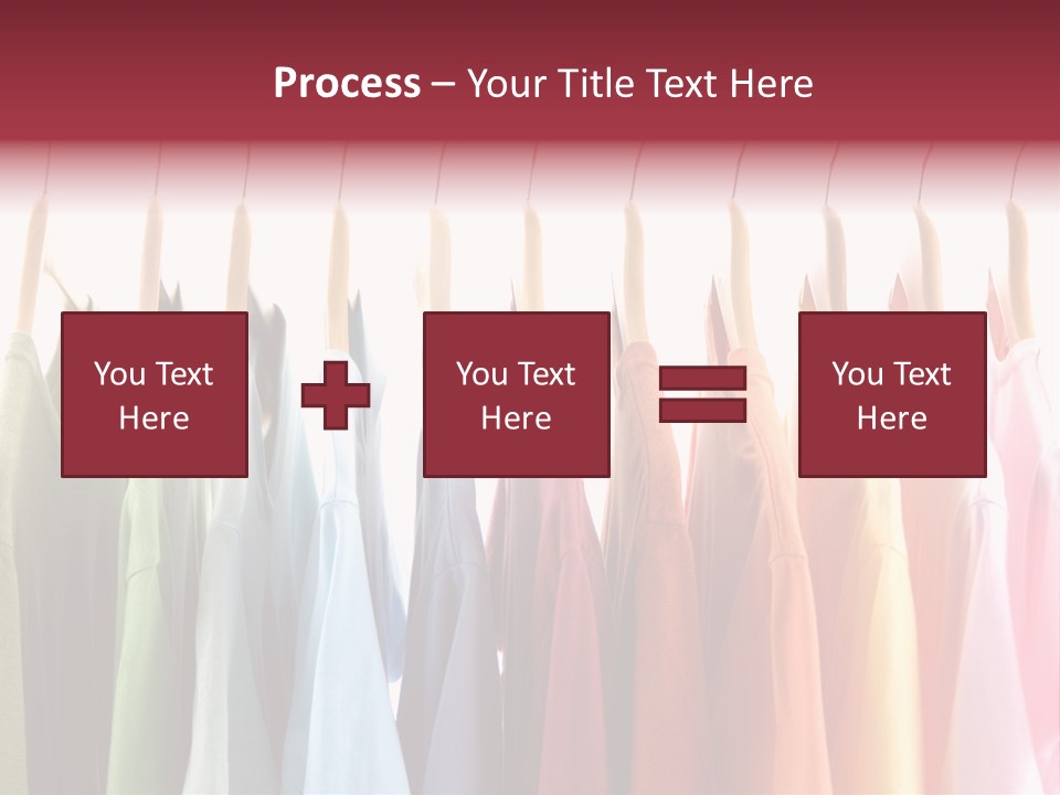 Clothes Hanger With T-Shirt PowerPoint Template