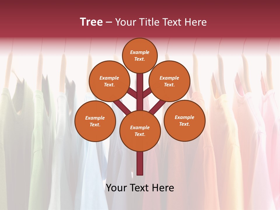 Clothes Hanger With T-Shirt PowerPoint Template