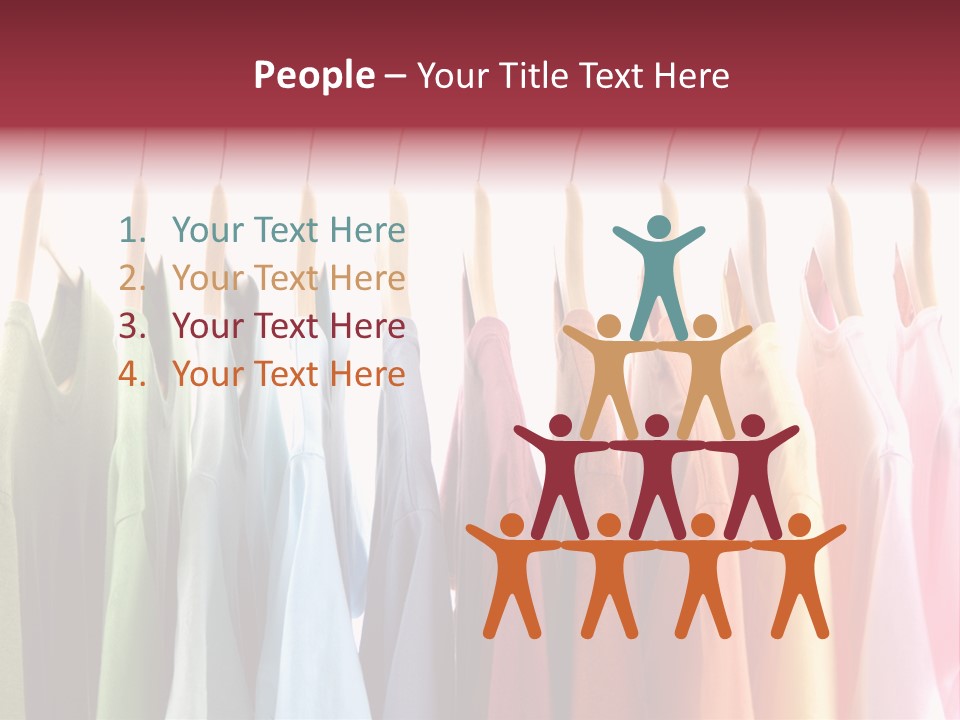 Clothes Hanger With T-Shirt PowerPoint Template