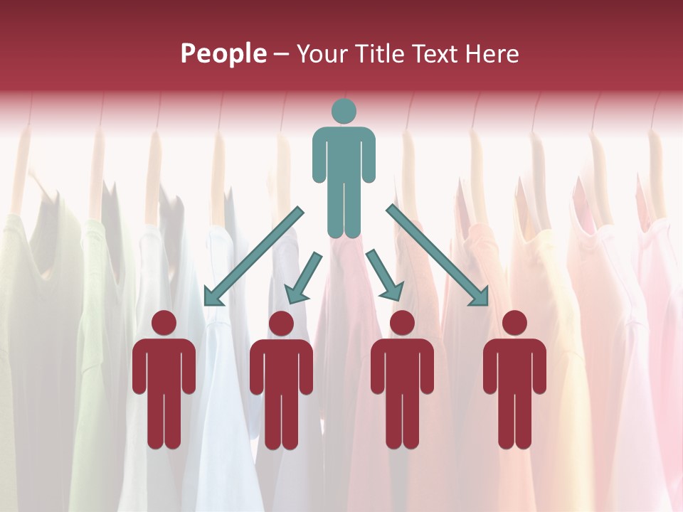 Clothes Hanger With T-Shirt PowerPoint Template