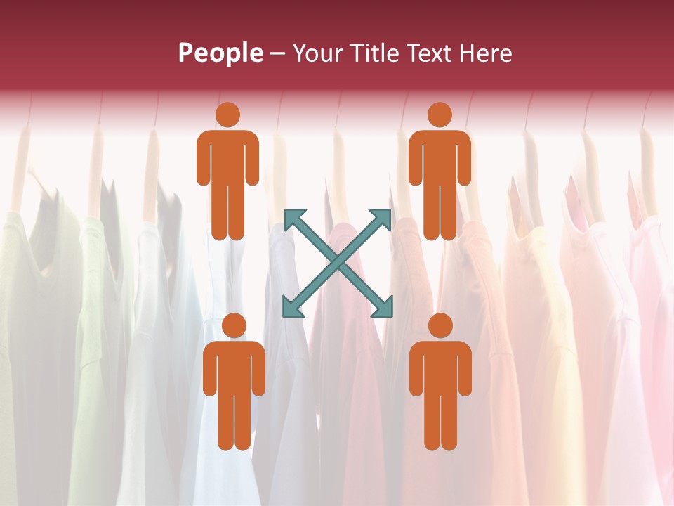 Clothes Hanger With T-Shirt PowerPoint Template