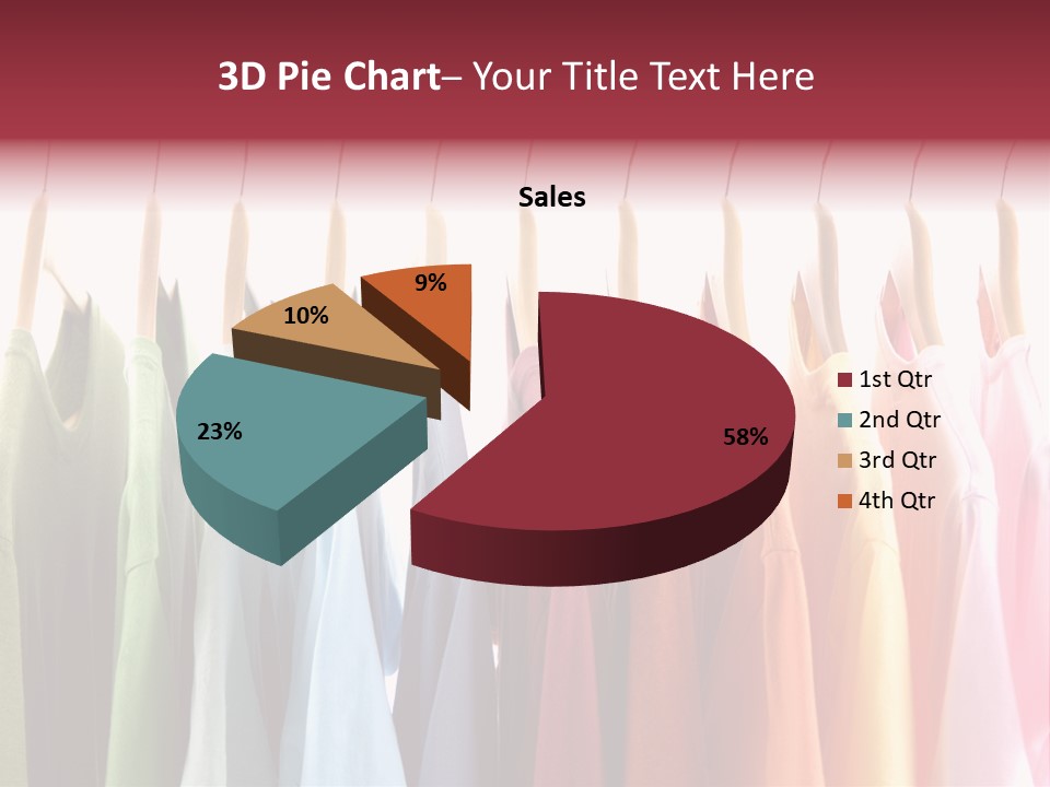 Clothes Hanger With T-Shirt PowerPoint Template