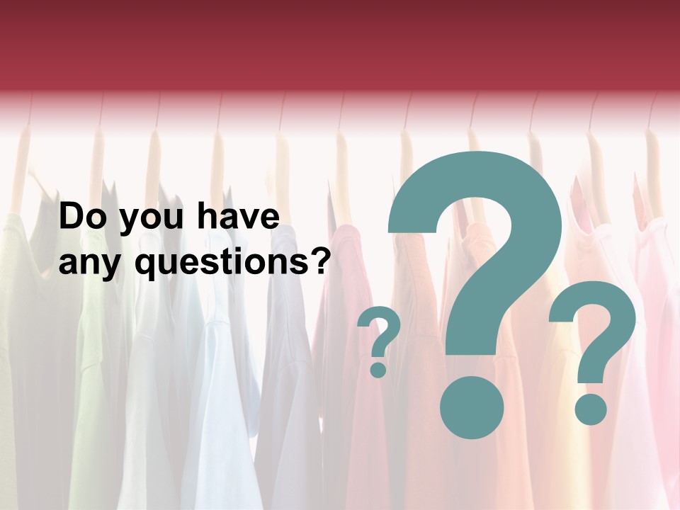 Clothes Hanger With T-Shirt PowerPoint Template