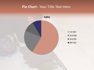 Man Installs Ceramic Tile PowerPoint Template