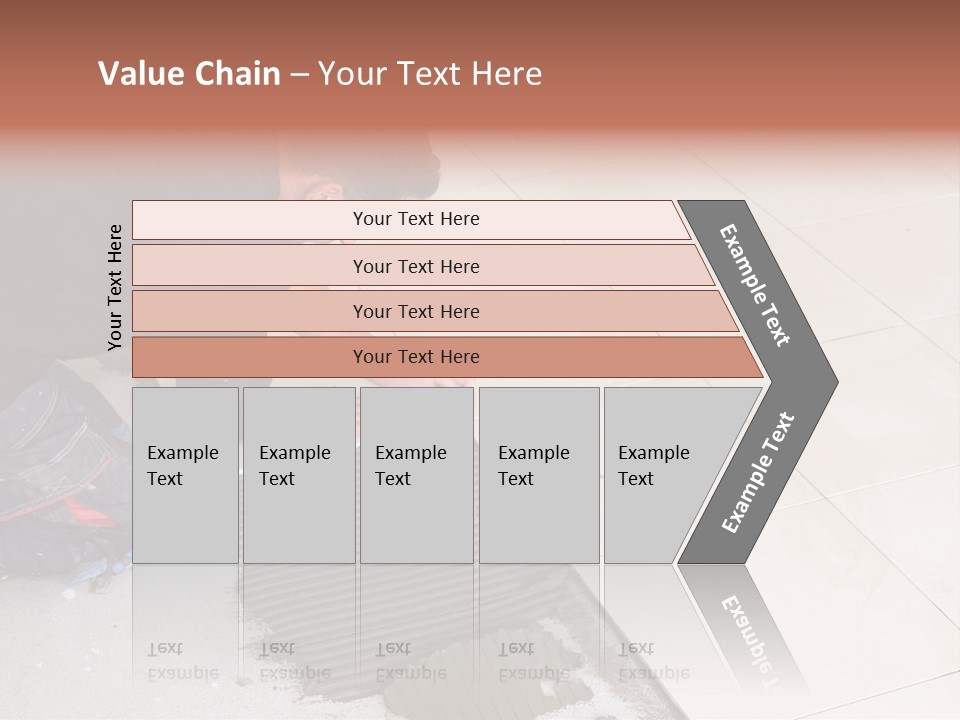 Man Installs Ceramic Tile PowerPoint Template