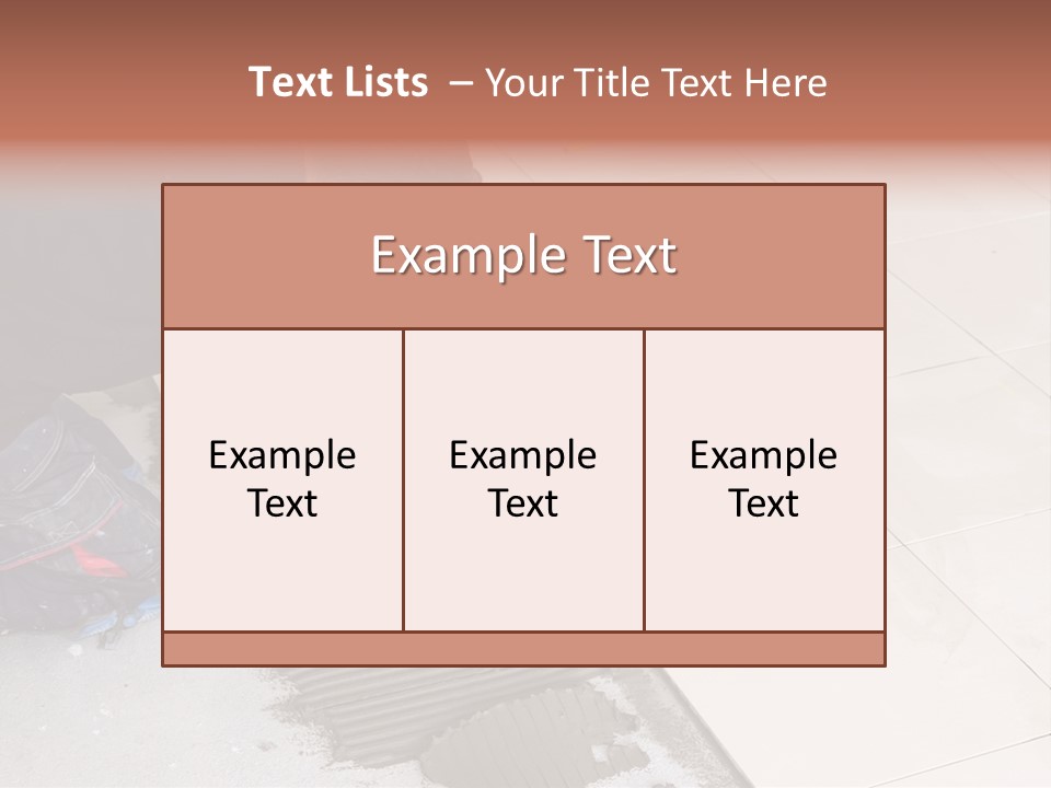 Man Installs Ceramic Tile PowerPoint Template