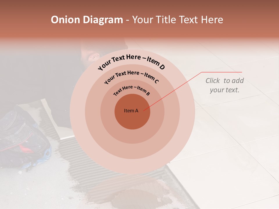 Man Installs Ceramic Tile PowerPoint Template