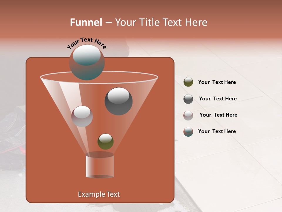 Man Installs Ceramic Tile PowerPoint Template