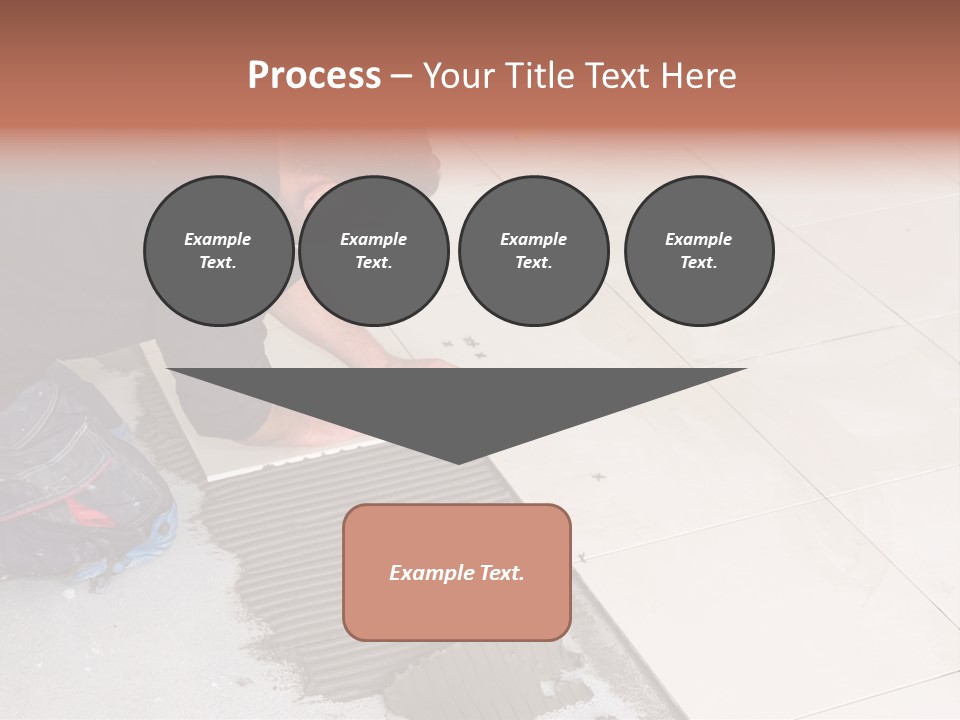 Man Installs Ceramic Tile PowerPoint Template