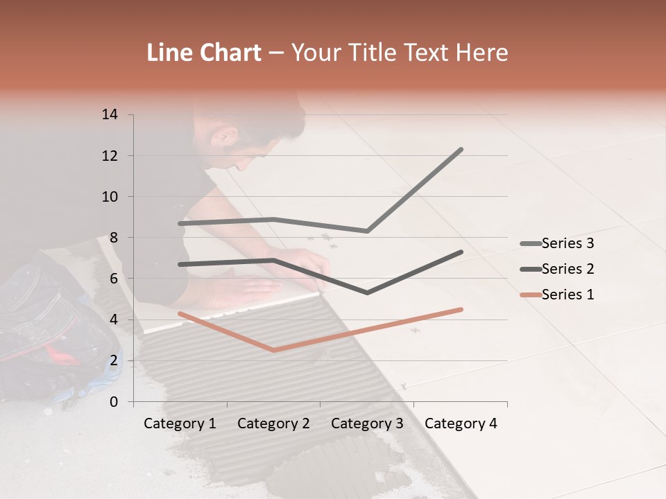 Man Installs Ceramic Tile PowerPoint Template