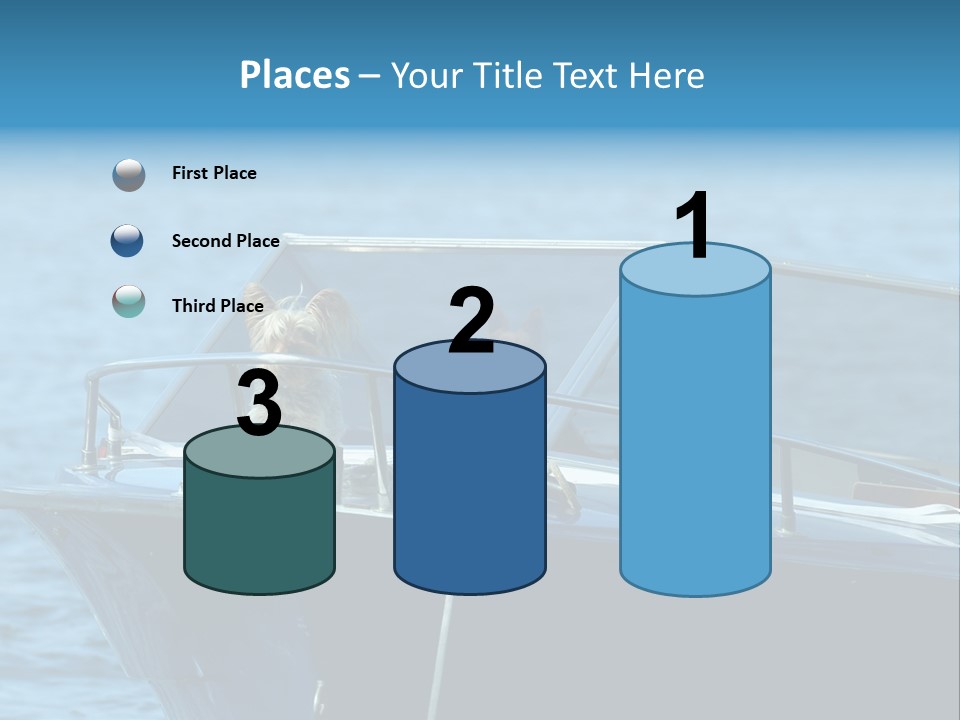 Dogs On A Power Boat, Lac Lemon, Switzerland PowerPoint Template