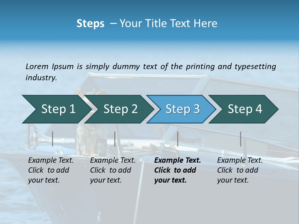 Dogs On A Power Boat, Lac Lemon, Switzerland PowerPoint Template