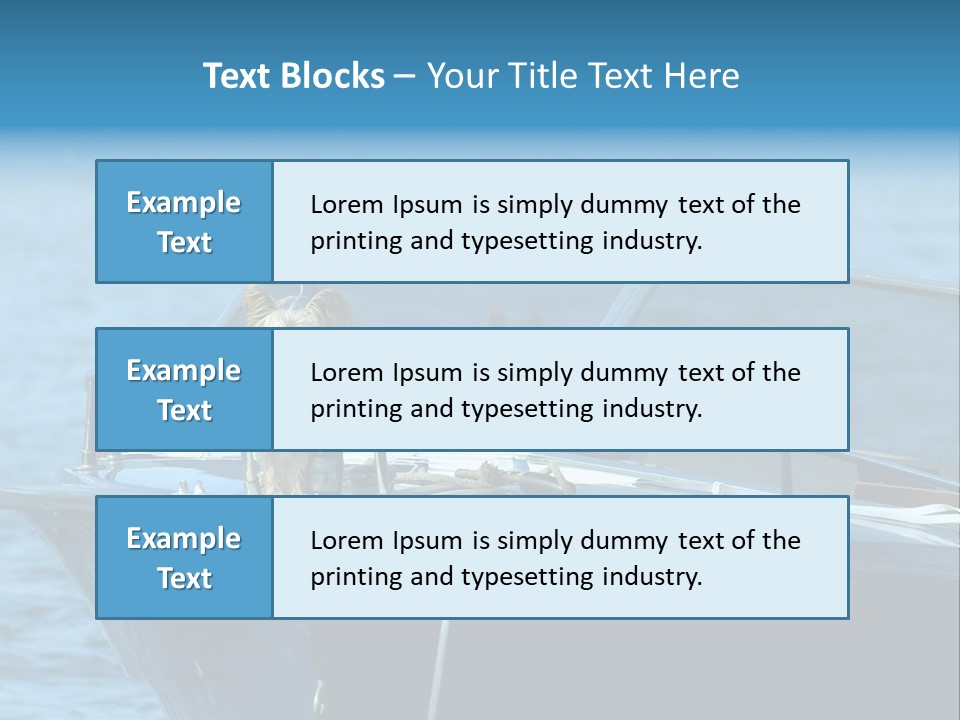 Dogs On A Power Boat, Lac Lemon, Switzerland PowerPoint Template