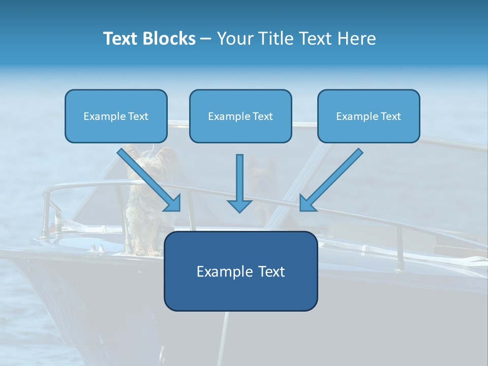 Dogs On A Power Boat, Lac Lemon, Switzerland PowerPoint Template