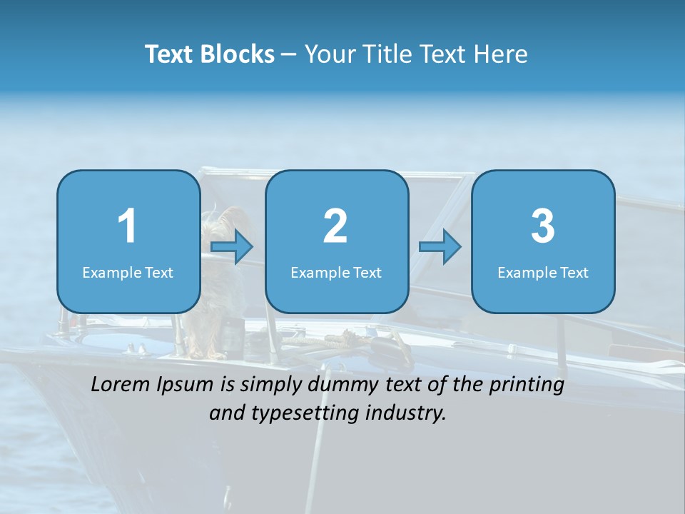 Dogs On A Power Boat, Lac Lemon, Switzerland PowerPoint Template