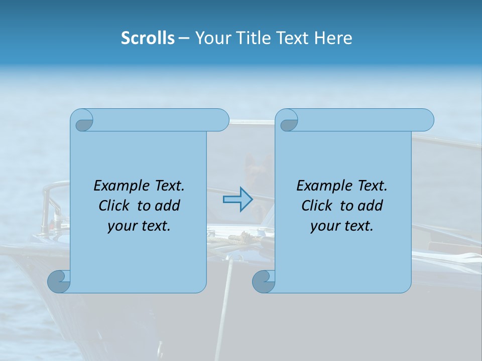 Dogs On A Power Boat, Lac Lemon, Switzerland PowerPoint Template