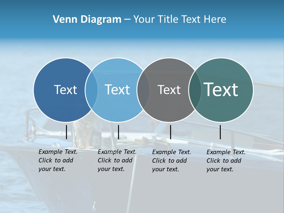 Dogs On A Power Boat, Lac Lemon, Switzerland PowerPoint Template