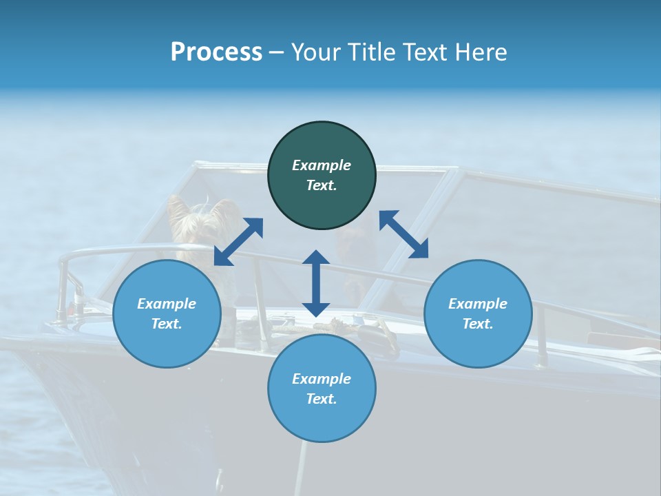 Dogs On A Power Boat, Lac Lemon, Switzerland PowerPoint Template