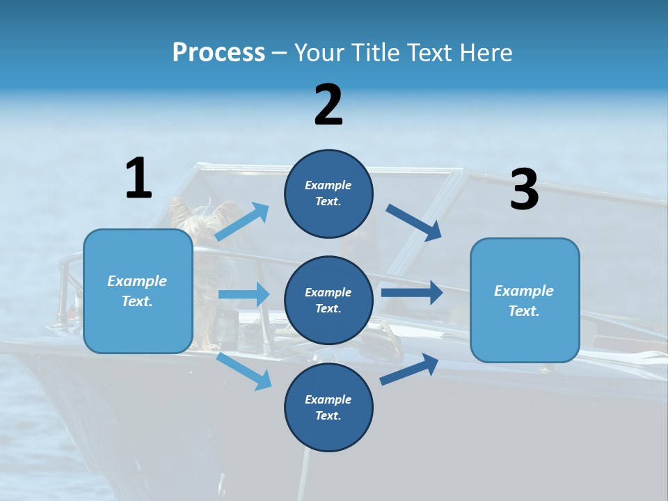 Dogs On A Power Boat, Lac Lemon, Switzerland PowerPoint Template